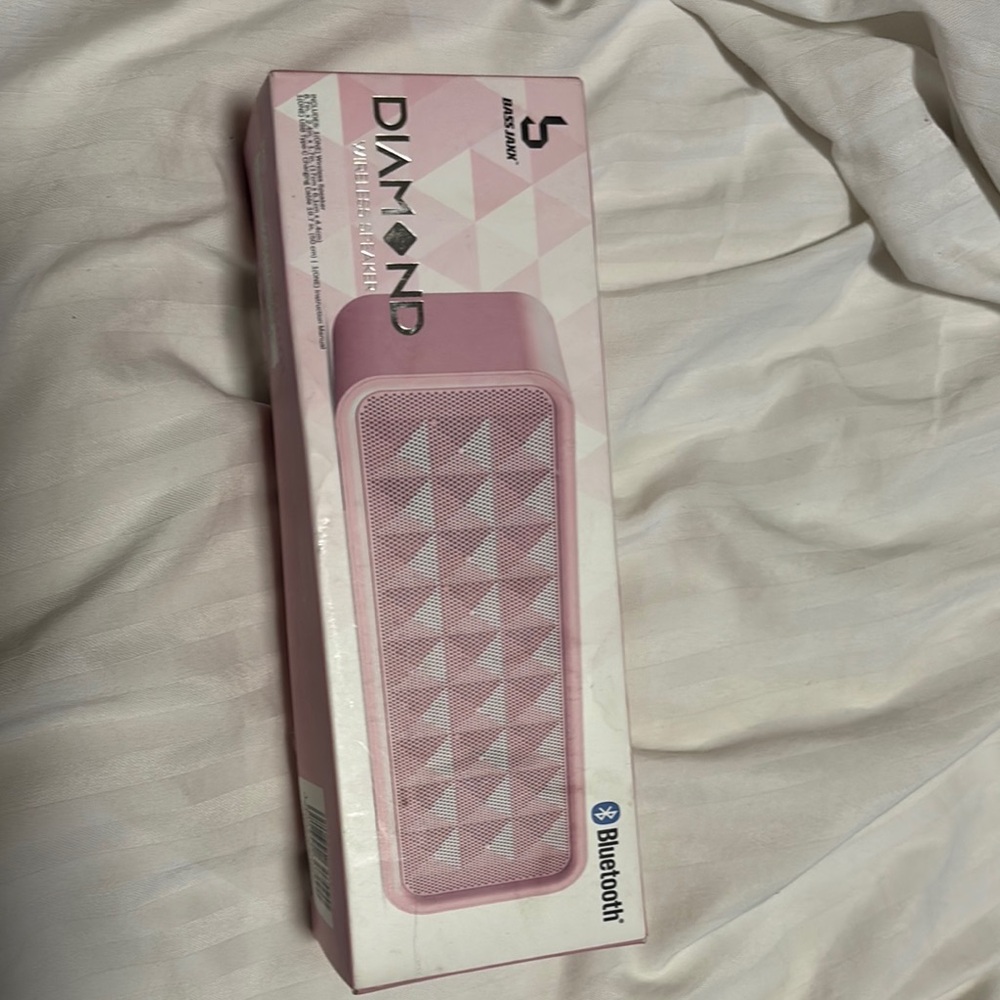 Diamond Pink Bluetooth Speaker
